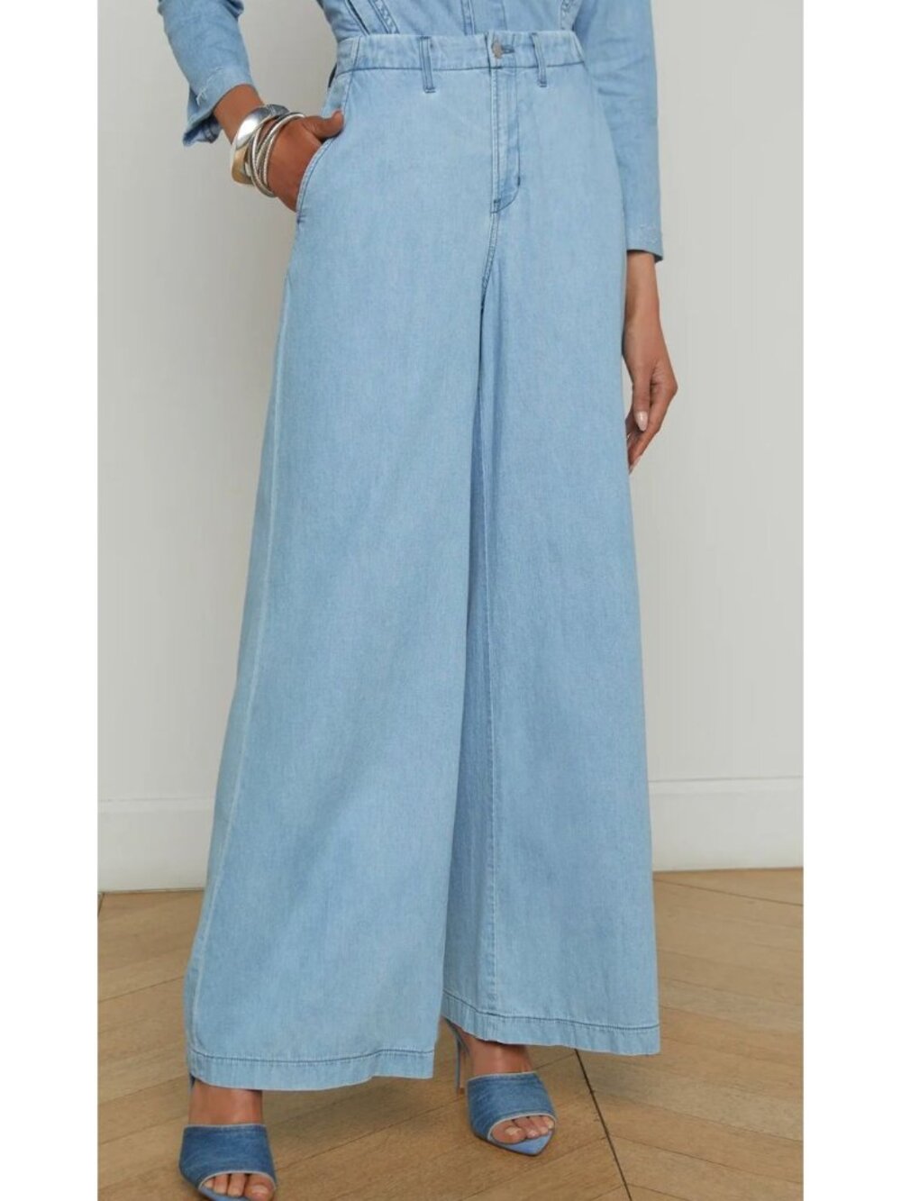 L'agence Runa H/R Wide Leg Trouser Jeans Lozano Size 29